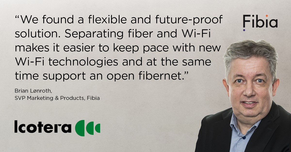 Fibia improved performance by separating fiber and Wi-Fi